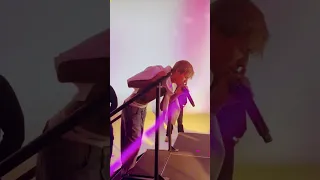 Justin Bieber performing stay with Kid Laroi at opening of  obb studio