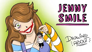 Jenny Smile 🖤 HAPPYPASTA Jane The Killer | Draw My Life Português