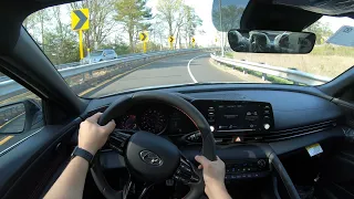 2021 Hyundai Elantra N Line 6 speed Manual Transmission POV Test Drive