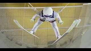 Ski jumpers wind tunnel test