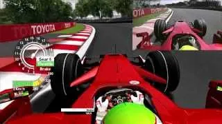 Felipe Massa - Interlagos 2008 - GP4 vs RL Comparison
