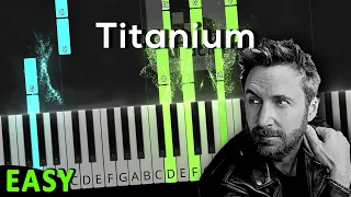 Titanium ft. Sia - David Guetta | EASY Piano Tutorial