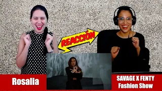 ROSALÍA - Relación remix, TKN Live SAVAGE X FENTY Fashion Show Reacción