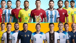 Argentina-Portugal-Brazil VS France-England-Germany Ultimate Ultra vS