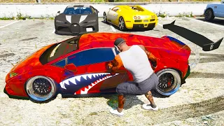 GTA 5 Stealing Super Cars with Franklin #6 (GTA 5 Expensive Cars)