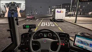 NIGHT SHIFT - THE BUS (Steering Wheel + Shifter) Gameplay