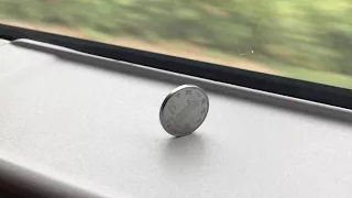 The coin balance test on Chinese high speed train