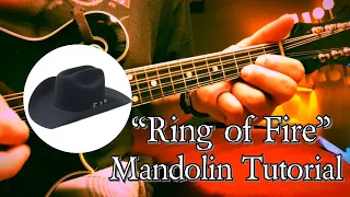 Easy Country Mandolin - Ring of Fire Tutorial