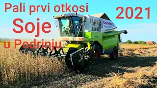 Zetva Soje 08.09.2021. | CLAAS MEGA 350 | soybean harvest 2021. claas mega 350