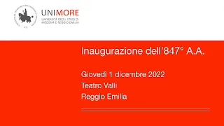 Inaugurazione 847° Anno Accademico Unimore - A.A. 2022/2023