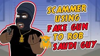 Saudi Guy Robbed with FAKE GUN Then Mugged by Scammer