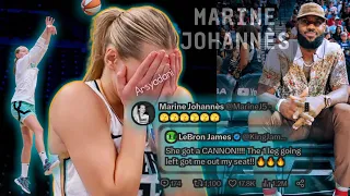 Marine Johannès One Leg and Half Court Shots with New York Liberty and France National Team