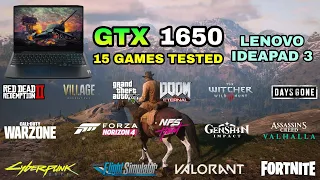 GTX 1650 Laptop + Ryzen 5 4600H | Test in 15 Games in 2021 - Lenovo IdeaPad Gaming 3