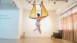 Aerial yoga aerial dance  空中瑜伽 空瑜舞韵 展布篇 背叉双翼小飞天