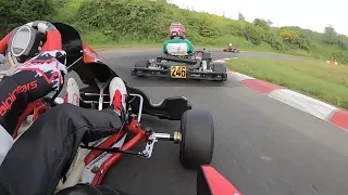 KKK Træning til SM, gamle bag dæk, ROTAX JUNIOR. 10. Maj 2024