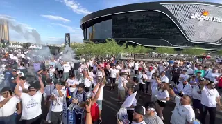 Aficionados llegan a Las Vegas para el Barcelona vs Real Madrid