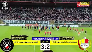 tv.nsk.pl [koniec] Polonia Warszawa SA - KS Legionovia Legionowo 3:2 (0:1) 2022-06-11 g. 19:11