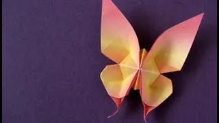 How to Fold an Origami Swallowtail Butterfly (first version)