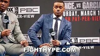 ERROL SPENCE TELLS MIKEY GARCIA "KEEP THAT SAME ENERGY"; DARES HIM TO BRING KNOCKOUT TALK TO RING