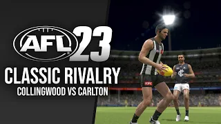 Classic Rivalry in AFL 23!! - Collingwood vs Carlton (No Commentary HD)