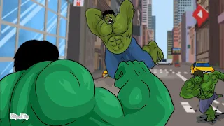 (Part 1) HULK(2008)vs HULK(2003) vs HULK(MCU)vs HULK(Lou ferrigno) / Flipaclip animation/ HULK verse