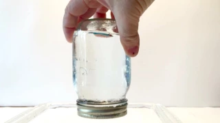 Anti Gravity Water Physics magic trick (Atmospheric pressure)