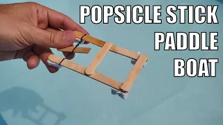 Make a Popsicle Stick Paddle Boat | STEM Activity