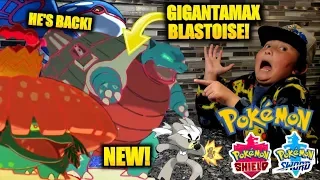 NEW POKEMON DIRECT! ETHANS FIRST REACTION TO FAVORITE NEW GIGANTAMAX BLASTOISE! Sword and Shield DLC