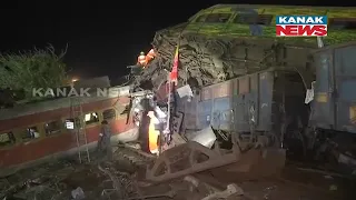 Restoration Work Ongoing At Balasore Tragedy Site, Clearing Wreckage And Mangled Coaches From Track