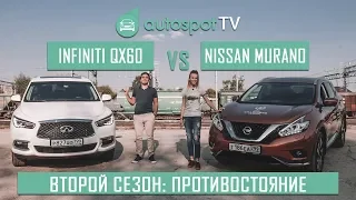 Nissan Murano VS Infiniti QX60 : Ищем 5 отличий в братских кроссоверах за разную цену