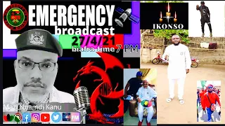MAZI NNAMDI KANU EMERGENCY LIVE BROADCAST; APRIL 27, 2021. ||COMRADE IKONSO JEE NKE OMA.