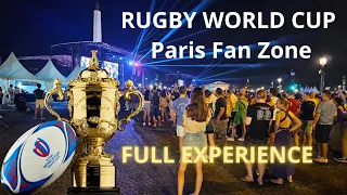 Rugby World Cup - Paris Fan Zone - France vs New Zealand - 4K