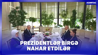 Azərbaycan və Türkiyə prezidentləri birgə işçi nahar ediblər