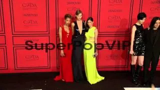 Carly Cushnie, Karlie Kloss and Michelle Ochs at 2013 CFD...