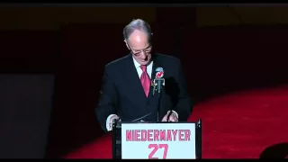 Scott Niedermayer #27 Jersey Retirement Ceremony