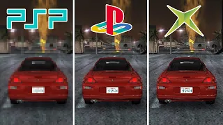 Midnight Club 3 (2005) PSP vs PS2 vs XBOX | Graphics Comparison