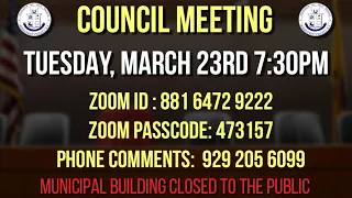 Old Bridge Township Council Meeting March 23, 2021