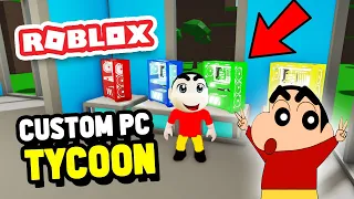SHINCHAN and I Built $1,000,000 PC in ROBLOX CUSTOM PC TYCOON with CHOP