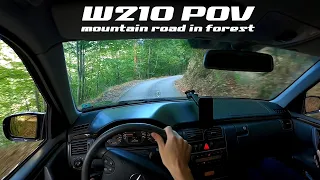 ✇ Mercedes W210 E240 | POV riding | Road from Devil's Bridge in Bulgaria #W210POV