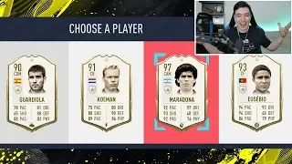 DRAFT DEMENTIAL CU 10 ICONS !!! DIEGO MARADONA PRIME STRALUCESTE IN ATAC / FIFA 20 ROMANIA