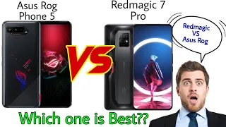 Redmagic 7 pro vs Asus Rog Phone 5 | Redmagic 7 pro vs Rog 5 | redmagic 7 vs 7 pro