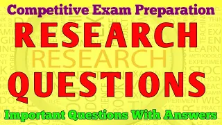 Research Questions|Most Important Research Questions and answers|MCQ in Nursing Research with answer