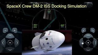 SpaceX Crew DM-2 ISS Docking | Simulation NASA | SpaceX Dragon Docking #DM2#CrewDragon#NASA