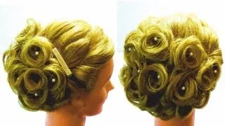 Свадебная прическа на средние волосы 2018☘️ Wedding hairstyle  for medium hair