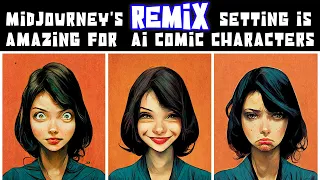 More Consistent Ai Comic Characters with MidJourney's New Remix Setting