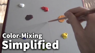 Color-Mixing Simplified #01 - Acrylic & Oil Painting Lesson