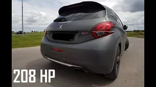 Peugeot 208 GTI 2017 // 208hp pocket rocket // exhaust & interior sound // test drive