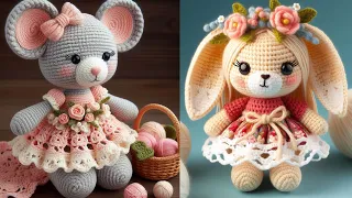 Knitted Toys/ Easy Crochet Knitted Toys/  Wool Toys (Creative idea）  @bellacococrochet   #viral