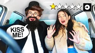 PICKING UP my CRUSH in UBER under DISGUISE! (no idea)