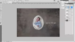 Newborn Digital backdrop Prop EDIT - HOW TO add a baby :)